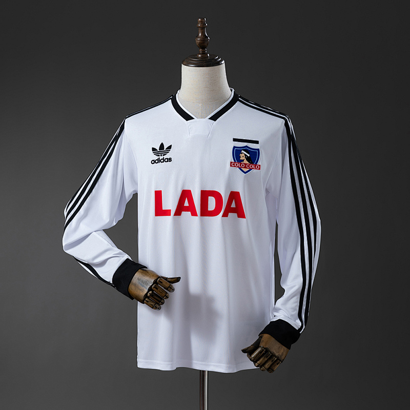Camiseta de local de Colo Colo 1991, manga larga, tallas S-XXL